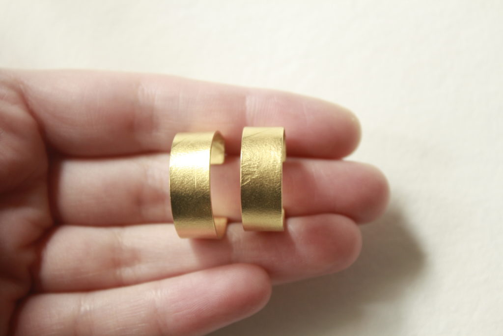 Pendientes aros dorados